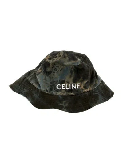 Pre-owned Celine Bucket Hat In Blue