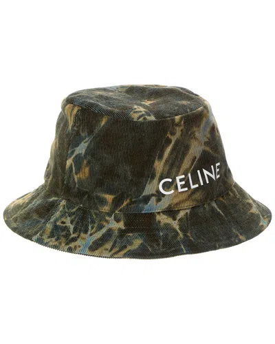 Celine Bucket Hat In Green