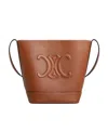Celine Small Bucket Cuir Triomphe In Smooth Calfskin In Brown