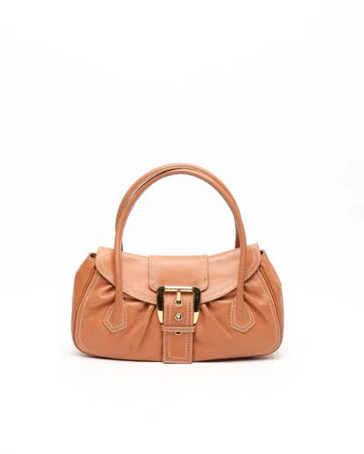 Celine Céline Buckle Bag In Orange