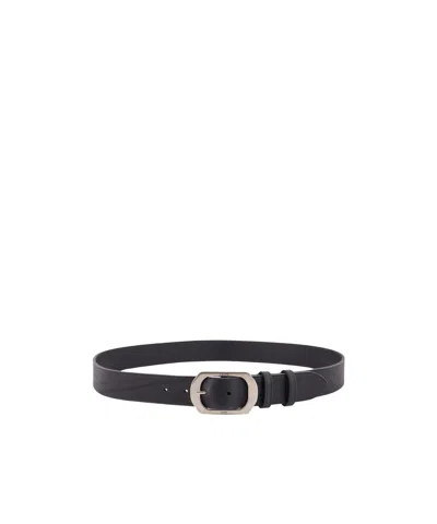 Celine Buckle Belt In Black