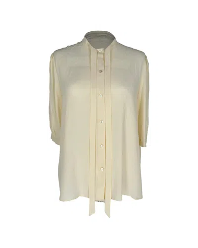 Pre-owned Celine Built-in Necktie Blouse