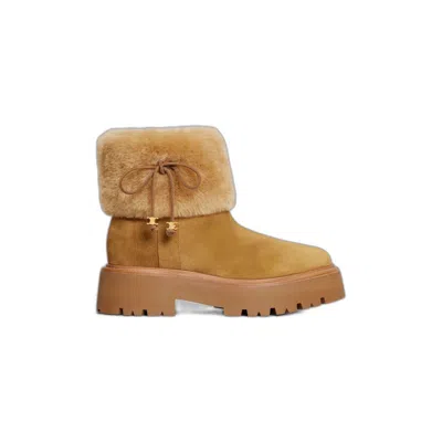 Celine Bulky Cropped Boot In Blue