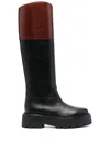 CELINE BULKY HIGH BOOTS - WOMEN'S - CALF LEATHER/RUBBER