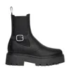 Celine Bulky Logo Short Boots In Black