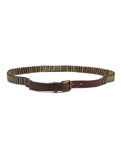 Pre-owned Celine Céline Bullet Belt In Brown