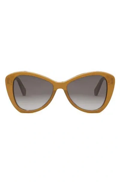 Celine Butterfly 55mm Sunglasses In Brown