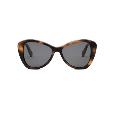 Celine Butterfly Frame Sunglasses In 53a