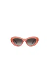 Celine Butterfly S320 Sunglasses In Acetate In Clear Coral Color