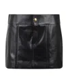 Celine Button Opening And Closing Skirt In Black