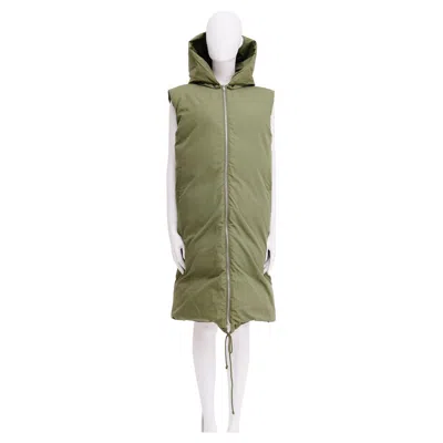 Pre-owned Celine Celiné By Phoebe Philo Pre-fall 2018 Green Puffer Hooded Vest