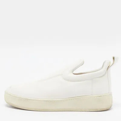 Pre-owned Celine By Phoebe Philo Size 41 White Leather Slip On Sneakers