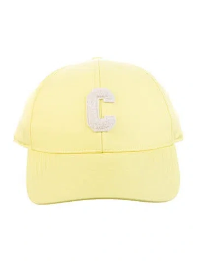 Pre-owned Celine C Baseball Cap In Yellow