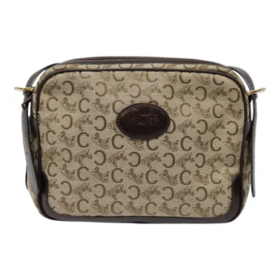 Pre-owned Celine Céline C Brown Canvas Shoulder Bag ()