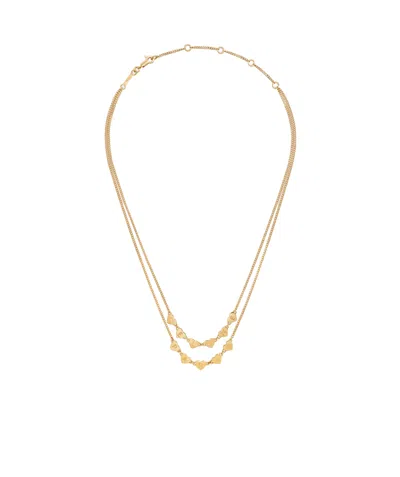Celine C É Cor Ur  Double Necklace In Yellow