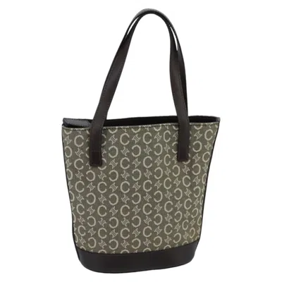 Pre-owned Celine Céline C Grey Canvas Tote Bag () In Gray