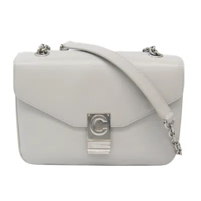 Pre-owned Celine Céline C Grey Leather Shopper Bag ()