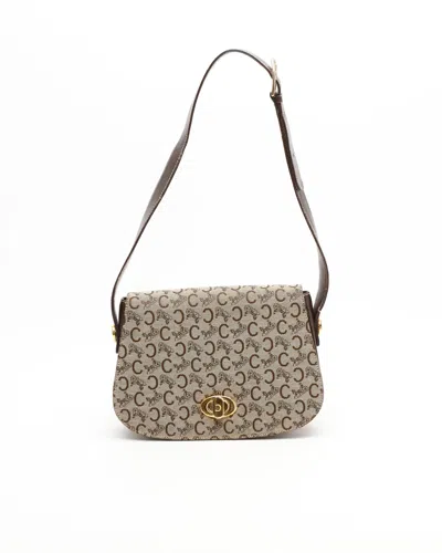 Celine Céline C Horse Carriage Shoulder Bag In Brown