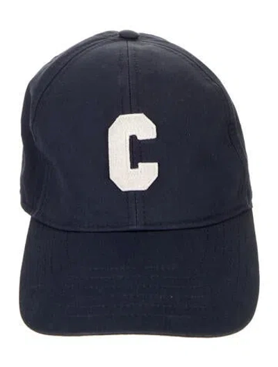 Pre-owned Celine C Logo Baseball Cap In Blue