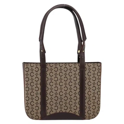 Pre-owned Celine C Macadam Canvas And Leather Beige Canvas Tote Bag Bag ()