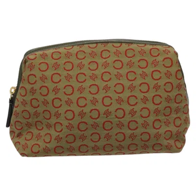 Pre-owned Celine C Macadam Pouch Canvas Beige Canvas Clutche & Pouche Bag () In Sand