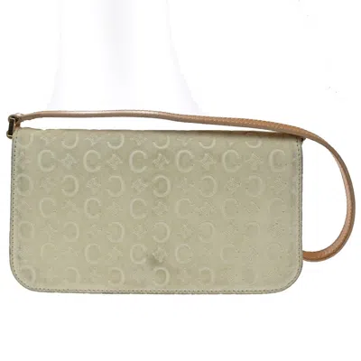 Pre-owned Celine C Macadam Shoulder Bag Suede Beige Suede Clutche & Pouche Bag () In Sand