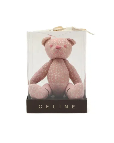 Celine Céline C Macadam Teddy Bear In White