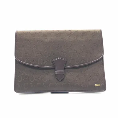 Celine C Monogram Clutch Women's Bag In Brown