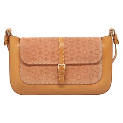 Pre-owned Celine Céline C Pink Canvas Shoulder Bag ()