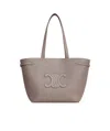 Celine Elegant Gray Leather Handbag For Women In Nude