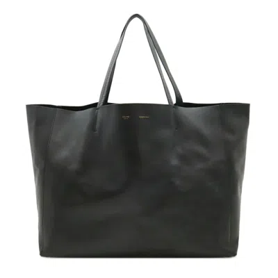 Pre-owned Celine Cabas Black Leather Shoulder Bag Tote Bag ()