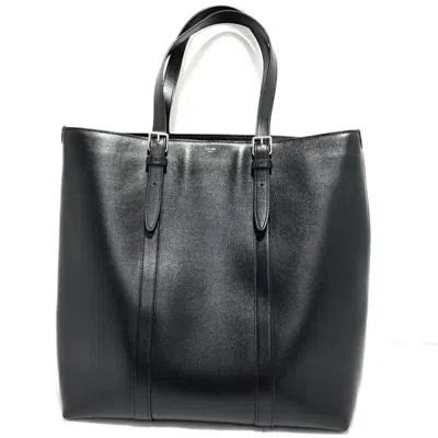 Pre-owned Celine Cabas Black Leather Tote Bag ()