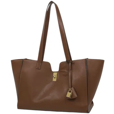 Pre-owned Celine Cabas Brown Leather Tote Bag ()