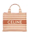CELINE CABAS THAIS BAG IN FABRIC WITH STRIPED PATTERN