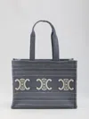 Celine Cabas Thais Grande Jacquard Fabric Tote