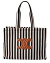 Celine Cabas Thais Large Canvas Tote