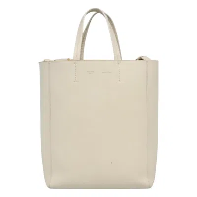 Pre-owned Celine Céline Cabas Vertical Beige Leather Shoulder Bag ()