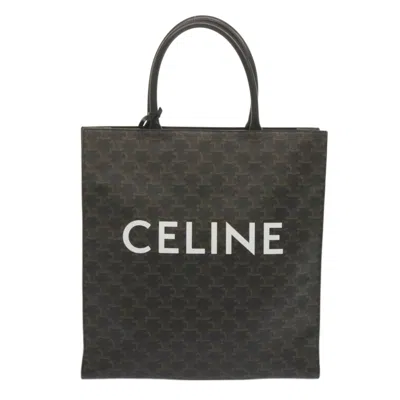 Pre-owned Celine Cabas Vertical Ceramic Tote Bag () In Brown