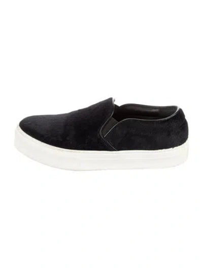 Pre-owned Celine Calf Hair Sneakers In Black