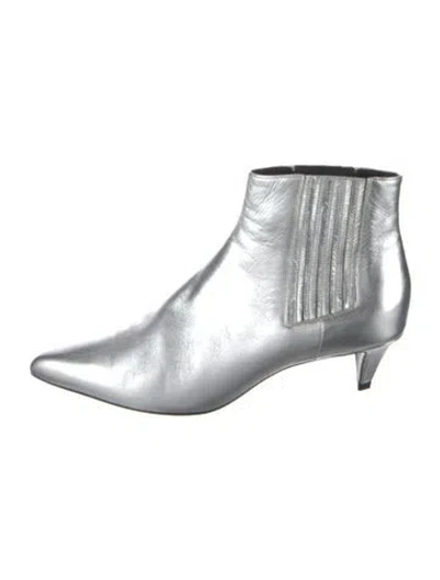 Pre-owned Celine Calf Leather Animal Print Boots