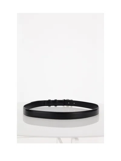 Celine Calf Leather Belt In Yellow