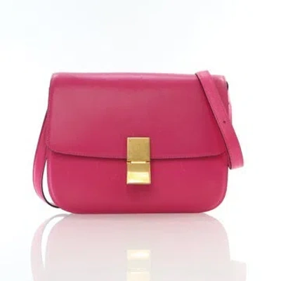 Pre-owned Celine Calf Leather Classic Bag Medium In Pink