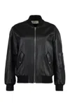 Celine Long-sleeved Zipper Leather Jacket