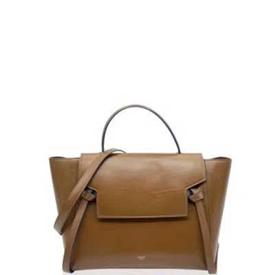 Pre-owned Celine Calfskin Belt Bag Mini In Brown