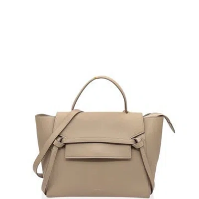 Pre-owned Celine Calfskin Belt Bag Mini In Brown