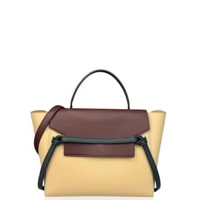 Pre-owned Celine Calfskin Belt Bag Mini In Grey
