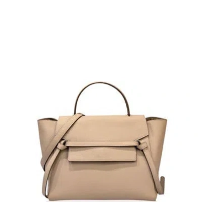 Pre-owned Celine Calfskin Belt Bag Mini In Neutrals