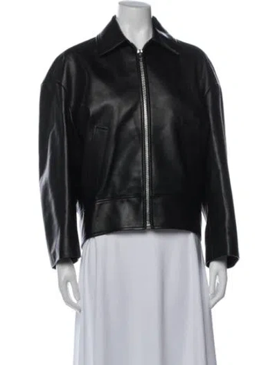 Pre-owned Celine Calfskin Jacket In Black