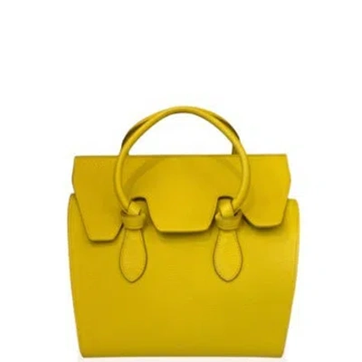 Pre-owned Celine Calfskin Tie Knot Tote Green Mini