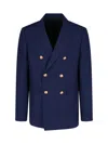 Celine Tailored Jacket Double-breasted Design In Blue